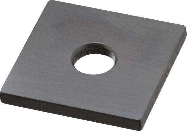 Mitutoyo - 0.1009" Square Steel Gage Block - Accuracy Grade 0, Includes Certificate of Inspection - All Tool & Supply