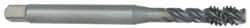 OSG - 1-1/8 - 7 UNC 4 Flute 2B Modified Bottoming Spiral Flute Tap - Vanadium High Speed Steel, Oxide Finish, 180mm OAL, Right Hand Flute, Right Hand Thread - All Tool & Supply