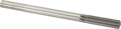 Made in USA - 0.6005" High Speed Steel 8 Flute Chucking Reamer - Straight Flute, 0.4355" Straight Shank, 2" Flute Length, 8" OAL - All Tool & Supply