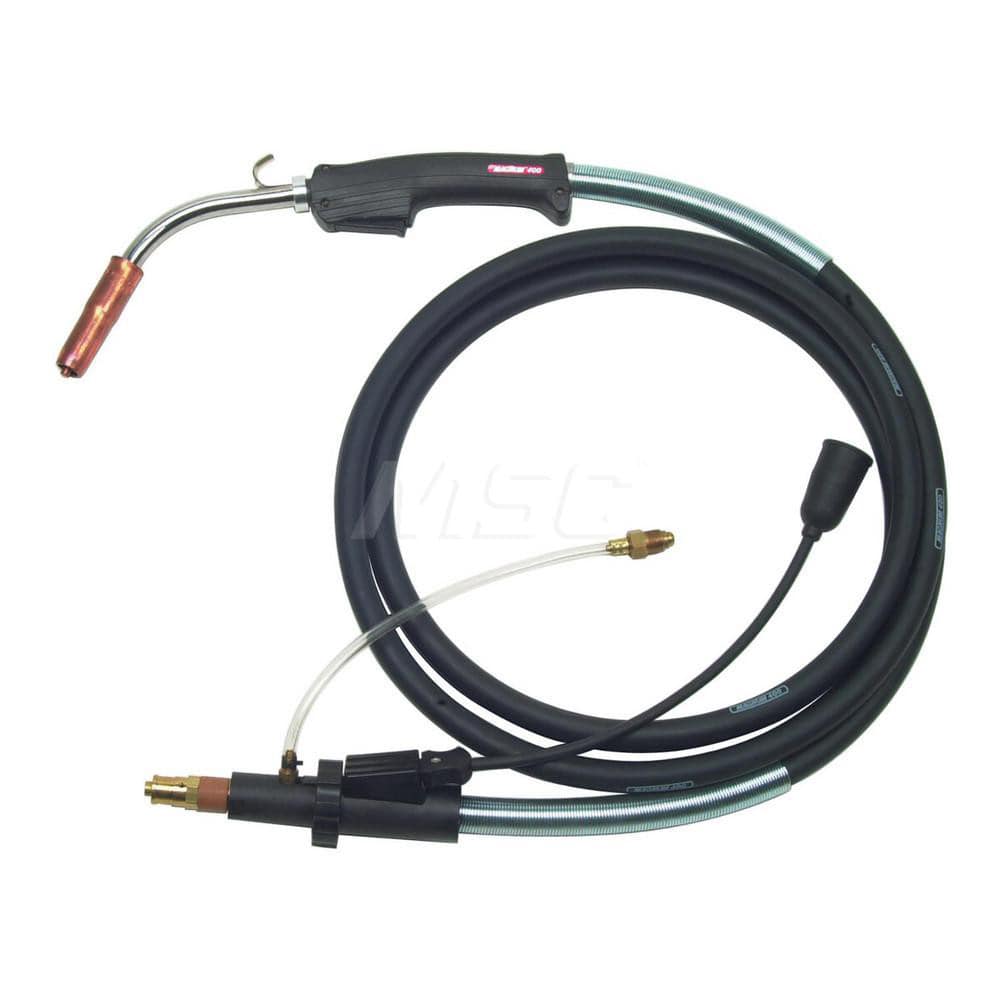 MIG Welding Guns; For Use With: Magnum ™ 400; Length (Feet): 15 ft. (4.57m); Handle Shape: Curved; Neck Type: Fixed; Trigger Type: Standard; For Gas Type: CO2; For Wire Type: Flux Core; Solid