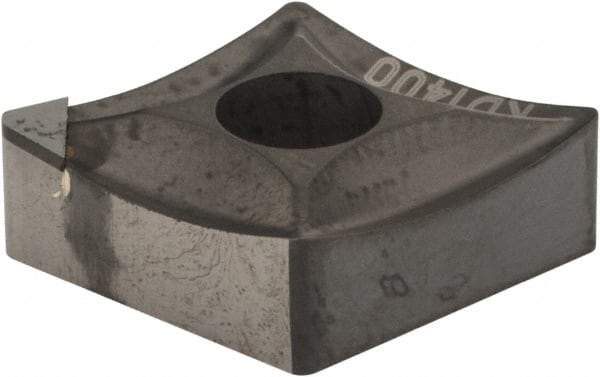 Kennametal - CNMS432 F Grade KD1400 Polycrystalline Diamond (PCD) Turning Insert - 80° Diamond, 1/2" Inscr Circle, 3/16" Thick, 1/32" Corner Radius - All Tool & Supply