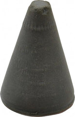 Cratex - 7/8" Max Diam x 1-1/4" Long, Taper, Rubberized Point - Very Fine Grade, Silicon Carbide, 1/4" Arbor Hole, Unmounted - All Tool & Supply