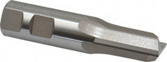 Hertel - 7/8" Diam, 1-1/2" LOC, 2 Flute High Speed Steel Keyway End Mill - Straight Flute, Uncoated, 7/8" Shank Diam, 3-3/4" OAL, 0° Helix, Centercutting - All Tool & Supply