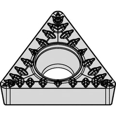 Kennametal - TCMT32.52 MP Grade KCK20B Carbide Turning Insert - TiOCN Finish, 60° Triangle, 3/8" Inscr Circle, 5/32" Thick, 1/32" Corner Radius - All Tool & Supply