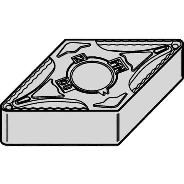 Kennametal - DNMG432 MN Grade KCPK05 Carbide Turning Insert - Al2O3 Finish, 55° Diamond, 1/2" Inscr Circle, 3/16" Thick, 1/32" Corner Radius - All Tool & Supply