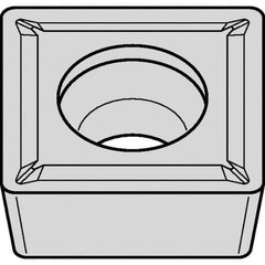 Kennametal - SCMT431 LF Grade KCP25 Carbide Turning Insert - TiCN/Al2O3 Finish, 90° Square, 1/2" Inscr Circle, 3/16" Thick, 1/64" Corner Radius - All Tool & Supply