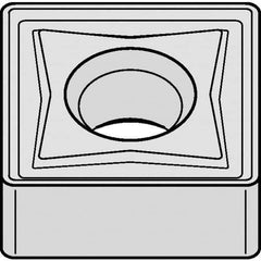 Kennametal - SNMG644 Grade KCP40 Carbide Turning Insert - TiN/TiCN/Al2O3 Finish, 90° Square, 3/4" Inscr Circle, 1/4" Thick, 1/16" Corner Radius - All Tool & Supply