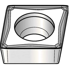 Kennametal - CPMT32.52 FW Grade KCK20 Carbide Turning Insert - TiCN/Al2O3 Finish, 80° Diamond, 3/8" Inscr Circle, 5/32" Thick, 1/32" Corner Radius - All Tool & Supply