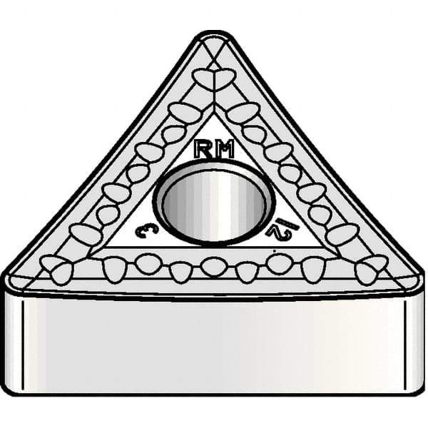 Kennametal - TNMM433 RM Grade KCP25B Carbide Turning Insert - TiOCN Finish, 60° Triangle, 1/2" Inscr Circle, 3/16" Thick, 3/64" Corner Radius - All Tool & Supply