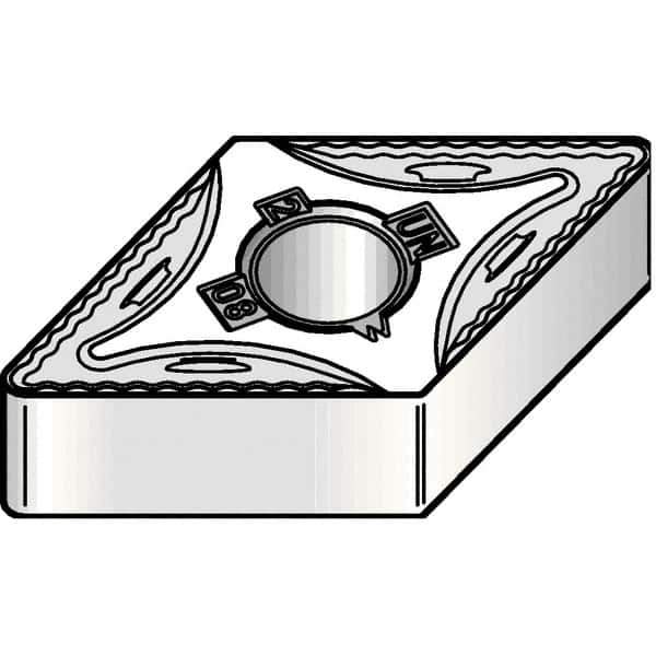 Kennametal - DNMG332 UN Grade KCK15B Carbide Turning Insert - TiCN/Al2O3/TiOCN Finish, 55° Diamond, 3/8" Inscr Circle, 3/16" Thick, 1/32" Corner Radius - All Tool & Supply