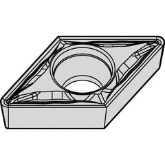 Kennametal - DCMT21.51 FP Grade KCM25B Carbide Turning Insert - 55° Diamond, 1/4" Inscr Circle, 3/32" Thick, 1/64" Corner Radius - All Tool & Supply