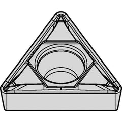 Kennametal - TCMT32.52 FP Grade KCU25 Carbide Turning Insert - TiAlN Finish, 60° Triangle, 3/8" Inscr Circle, 5/32" Thick, 1/32" Corner Radius - All Tool & Supply