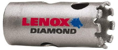 Lenox - 7/8" Diam, 1-5/8" Cutting Depth, Hole Saw - Diamond Grit Saw, Continuous Edge - All Tool & Supply