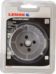 Lenox - 2-1/2" Diam, 1-5/8" Cutting Depth, Hole Saw - Diamond Grit Saw, Continuous Edge - All Tool & Supply