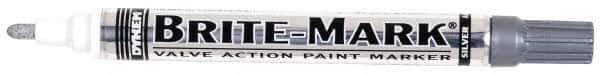 Dykem - Silver Oil-Based Paint Marker - Medium Tip, Oil Based - All Tool & Supply