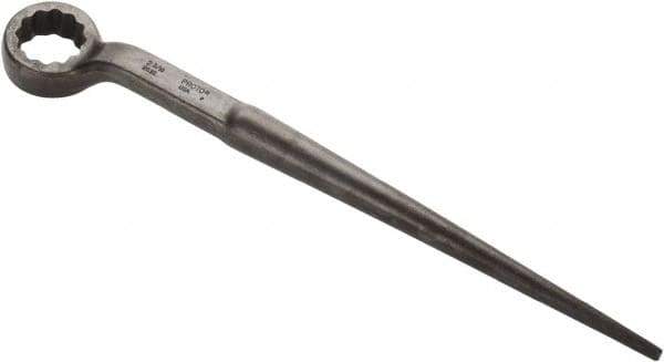 Proto - 2-3/16" 12 Point Spud Handle Box Wrench - Single End, 3-15/32" Head Diam x 1-7/16" Head Thickness, 26" OAL, Steel, Black Finish - All Tool & Supply