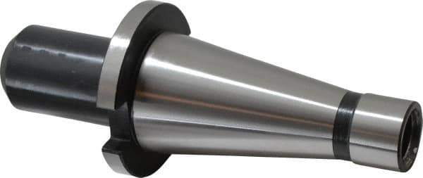 Interstate - NMTB40 Taper Shank 1/2" Hole End Mill Holder/Adapter - 1-1/4" Nose Diam, 2" Projection, 5/8-11 Drawbar - Exact Industrial Supply