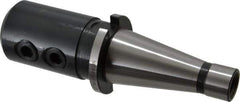 Interstate - NMTB40 Taper Shank 1" Hole End Mill Holder/Adapter - 50mm Nose Diam, 3-3/4" Projection, 5/8-11 Drawbar - Exact Industrial Supply