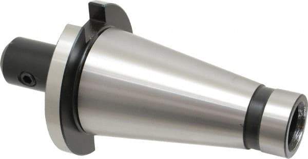 Interstate - NMTB50 Taper Shank 1/2" Hole End Mill Holder/Adapter - 1-1/4" Nose Diam, 2-3/4" Projection, 1-8 Drawbar - Exact Industrial Supply