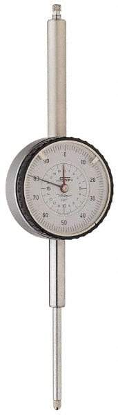 SPI - 0-100 Dial Reading, 0.01mm Graduation Dial Drop Indicator - 60mm Dial - All Tool & Supply