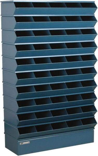 Stackbin - 10 Bin, Shelving Unit with Openings & Base - 37" Wide x 60" High - All Tool & Supply