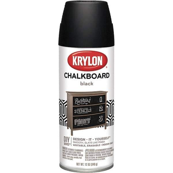 Krylon - Chalkboard Black, Flat, Chalkboard Paint Spray Paint - 12 oz Container - All Tool & Supply