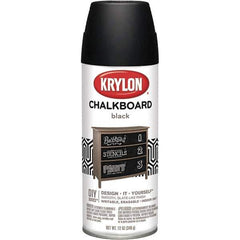 Krylon - Chalkboard Black, Flat, Chalkboard Paint Spray Paint - 12 oz Container - All Tool & Supply