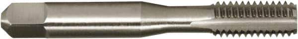 Vermont Tap & Die - 1-1/8 - 7 UNC 3/3B 4 Flute Bright Finish High Speed Steel Straight Flute Standard Hand Tap - Bottoming, Right Hand Thread, 5-7/16" OAL, 2-9/16" Thread Length, H4 Limit, Oversize - Exact Industrial Supply