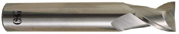 OSG - 5/16", 2 Flute, Single End, Solid Carbide, 0.02" Corner Radius End Mill - 2-1/2" OAL, 30° Helix, Right Hand Flute, 7/16" LOC, Right Hand Cut - All Tool & Supply