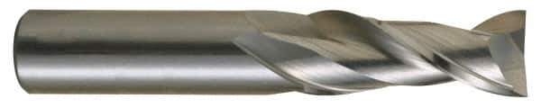 OSG - 3/8", 2 Flute, Single End, Solid Carbide, 0.06" Corner Radius End Mill - 2-1/2" OAL, 30° Helix, Right Hand Flute, 1" LOC, Right Hand Cut - All Tool & Supply