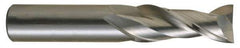 OSG - 3/8", 2 Flute, Single End, Solid Carbide, 0.06" Corner Radius End Mill - 2-1/2" OAL, 30° Helix, Right Hand Flute, 1" LOC, Right Hand Cut - All Tool & Supply