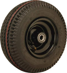 Hamilton - 10 Inch Diameter x 2-3/8 Inch Wide, Rubber Caster Wheel - 480 Lb. Capacity, 3 Inch Hub Length, 3/4 Inch Axle Diameter, Straight Roller Bearing - All Tool & Supply