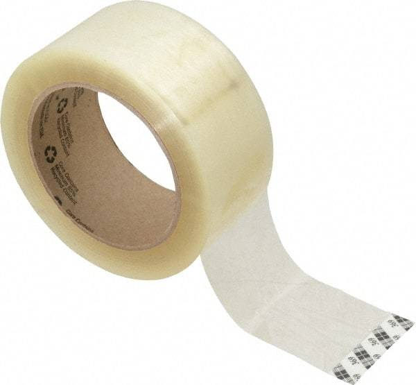 3M - 2" x 110 Yd Clear Rubber Adhesive Packaging Tape - Polypropylene Film Backing, 1.6 mil Thick, 38 Lb Tensile Strength, Series 369 - All Tool & Supply