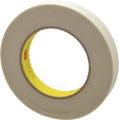 3M - 60 Yd Long x 3/4" Wide, Series 361, White Silicone Glass Cloth Tape - 7.5 mil Thick, 182 Lb/In Tensile Strength - All Tool & Supply