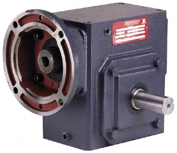 Morse - 1.333 Centerline Distance, 10:1, 175 RPM Output, 3/4 Input Horsepower, 214 Lbs. Max Torque, Speed Reducer - 5/8" Shaft Diam, Double Shaft Left & Right, 5/8" Bore, 4" Long x 2.88" Wide x 4.66" High, 56C NEMA, 79 In/Lb. Min Torque - All Tool & Supply