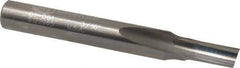 Onsrud - 3/16" Diam, 1/4" Shank Diam, 3/8" Length of Cut, 1 Flute Single Edge Straight Router Bit - 2" Overall Length, Right Hand Cut, Solid Carbide - All Tool & Supply