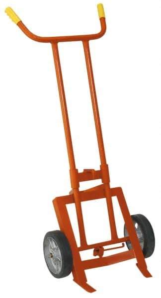 Wesco Industrial Products - 1,000 Lb Load Capacity, 55 Gal Drum Hand Truck - 24-1/2" Wide x 62" High, 2 Wheels - All Tool & Supply