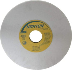 Norton - 7" Diam x 1-1/4" Hole x 1/4" Thick, L Hardness, 100 Grit Surface Grinding Wheel - Aluminum Oxide, Type 1, Fine Grade, 3,600 Max RPM, Vitrified Bond, No Recess - All Tool & Supply