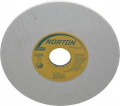 Norton - 7" Diam x 1-1/4" Hole x 1/4" Thick, L Hardness, 150 Grit Surface Grinding Wheel - Aluminum Oxide, Type 1, Very Fine Grade, 3,600 Max RPM, Vitrified Bond, No Recess - All Tool & Supply