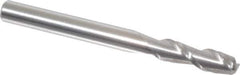 Accupro - 3/16", 2 Flute, Single End, Solid Carbide, 0.045" Corner Radius End Mill - 2" OAL, 40° Helix, Right Hand Flute, 5/8" LOC, Right Hand Cut - All Tool & Supply