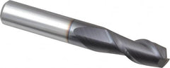 Accupro - 3/8" Diam 2 Flute Solid Carbide 0.01" Corner Radius End Mill - All Tool & Supply