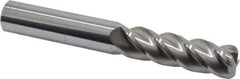 Accupro - 5/8", 4 Flute, Single End, Solid Carbide, 1/8" Corner Radius End Mill - 4-5/8" OAL, 40° Helix, Right Hand Flute, 2-1/8" LOC, Right Hand Cut - All Tool & Supply