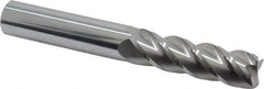 Accupro - 5/8", 4 Flute, Single End, Solid Carbide, 0.02" Corner Radius End Mill - 4-5/8" OAL, 40° Helix, Right Hand Flute, 2-1/8" LOC, Right Hand Cut - All Tool & Supply