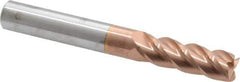 Accupro - 3/8", 4 Flute, Single End, Solid Carbide, 0.01" Corner Radius End Mill - 3" OAL, 40° Helix, Right Hand Flute, 1-1/8" LOC, Right Hand Cut - All Tool & Supply