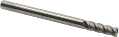 Accupro - 5/16", 4 Flute, Single End, Solid Carbide, 0.03" Corner Radius End Mill - 4" OAL, 40° Helix, Right Hand Flute, 1" LOC, Right Hand Cut - All Tool & Supply