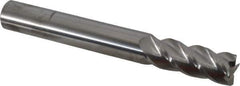 Accupro - 3/4", 4 Flute, Single End, Solid Carbide, 0.02" Corner Radius End Mill - 6" OAL, 40° Helix, Right Hand Flute, 2" LOC, Right Hand Cut - All Tool & Supply