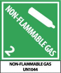 NMC - Non-Flammable - Gas 2 - Non-Flammable Gas - Un1044 Shipping Label - 4-3/4" High x 4" Wide - All Tool & Supply