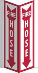 NMC - Fire Hose, Acrylic Fire Sign - 8-3/4" Wide x 16" High - All Tool & Supply