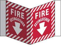 NMC - Fire Extinguisher, Acrylic Fire Sign - 8-3/4" Wide x 5-3/4" High - All Tool & Supply