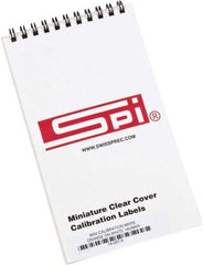 SPI - Calibration Label - Legend: Calibration, English, Orange, 1" Long x 5/8" High, No Coating - All Tool & Supply